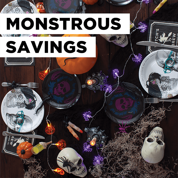 monstroues savings for halloween