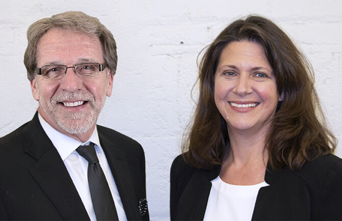 Photo of Michael Wirh-Davis, DPA Pesident & CEO with Wendy Mahling, Chair of the Board