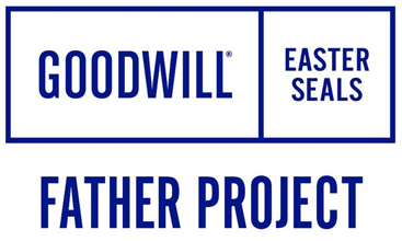 Goodwill-Easter Seals Minnesota's FATHER Project logo in navy blue