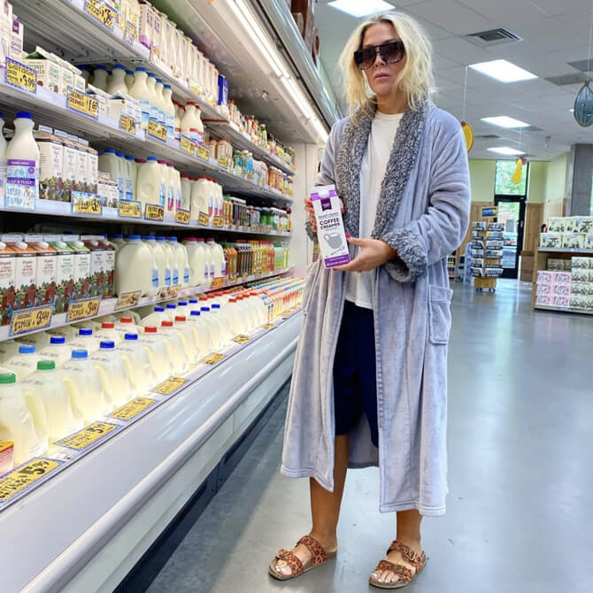 PHoto of Sarah Edwards dressed as the dud from the big lebowski movie