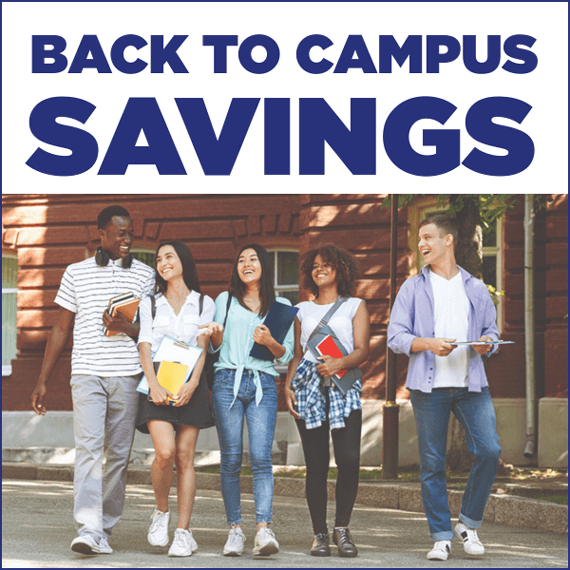Back to campus savings