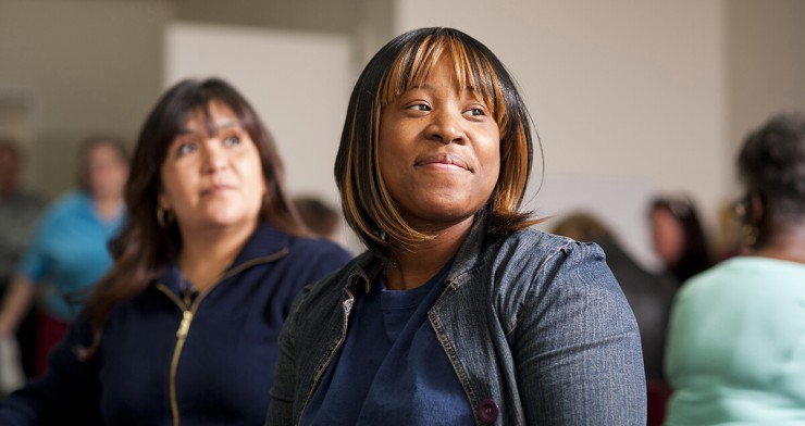 Photo of a woman smiling.